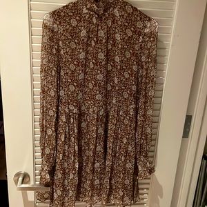 Sezane maroon dress